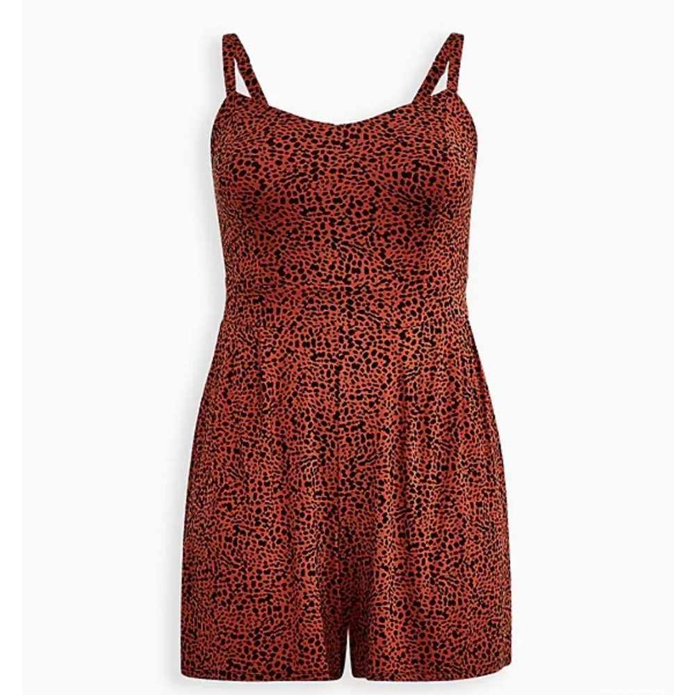❤️TORRID SUPER SOFT CHEETAH ROMPER